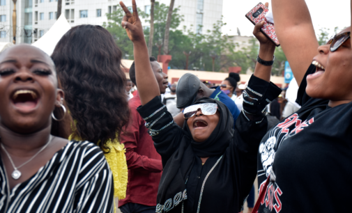PHOTOS: The moment #EndSARS protesters took a break for worship