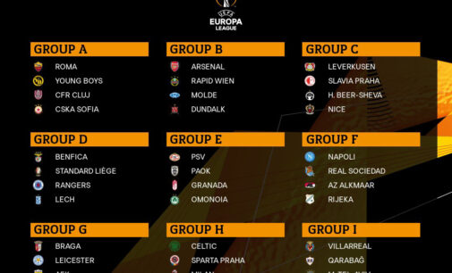 UEL group stage: AC Milan draw Celtic, Arsenal get Molde
