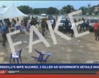 FAKE NEWS ALERT: Video showing violence in Akeredolu’s polling unit is from 2018
