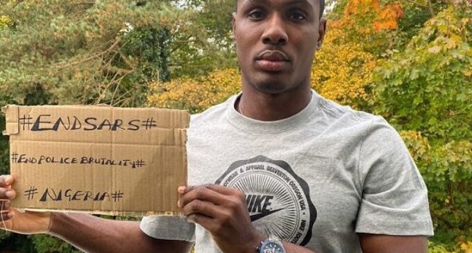 ‘You’re killers… a shame to the world’ – Ighalo slams FG over shooting of #EndSARS protesters
