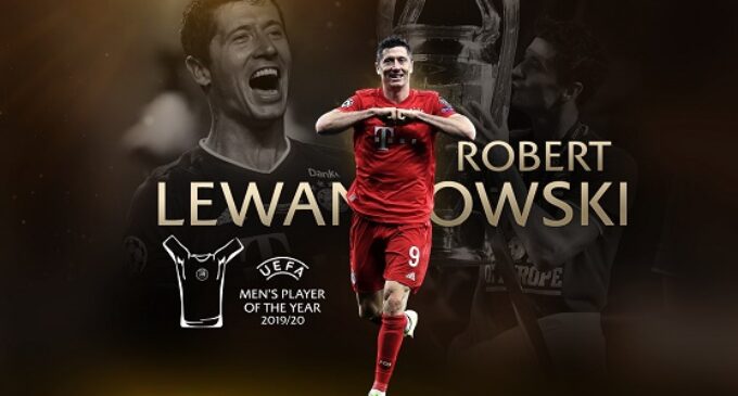 Lewandowski wins UEFA men’s player of the year award
