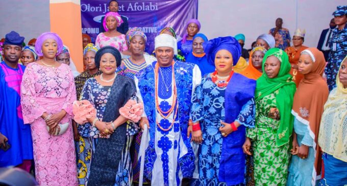 Oyetola’s wife commends Janet Afolabi for supporting women with interest-free loans