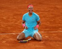 Nadal beats Djokovic for 20th Grand Slam title