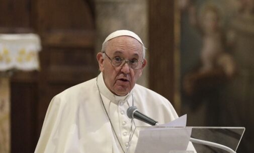 Pope suggests Catholic Church could bless same-sex marriages