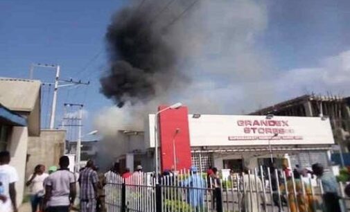 Grocery store owned by Ajimobi’s widow razed by fire