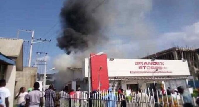 Grocery store owned by Ajimobi’s widow razed by fire