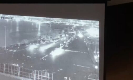 Video footage shows army sent 7 trucks to Lekki tollgate