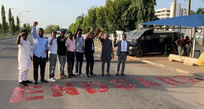 #EndSARS protesters regroup in Abuja, storm police HQ