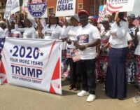‘A great honour’ — Trump thanks those who marched for him in Onitsha