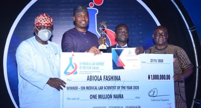Abiola Fashina emerges winner of ISN Medical Laboratory Scientist of the Year award 2020