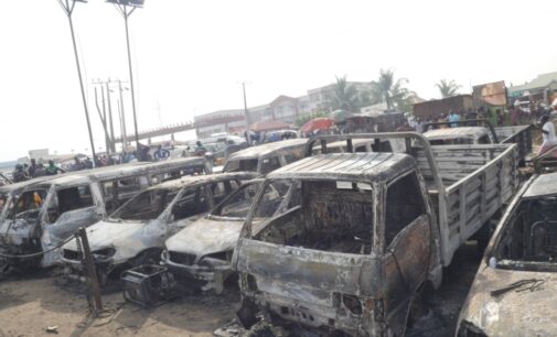 Two killed, vehicles burnt as fuel tanker explodes on Kara bridge