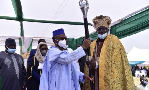 El-Rufai presents staff of office to ex-Pfizer official crowned monarch in Kaduna