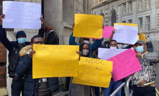 NDDC scholars protest, block Nigerian embassy in London over unpaid fees