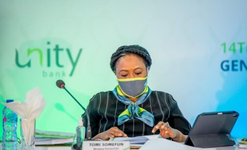 Unity Bank’s annual profit rises to N3.33bn