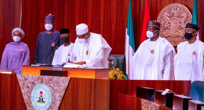 Buhari signs 2021 N13.58trn budget into law