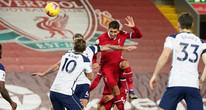 EPL results: Firmino’s late goal sends Liverpool clear of Tottenham at top