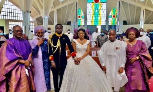 PHOTOS: Osinbajo, Lawan, Davido grace wedding of Smart Adeyemi’s daughter