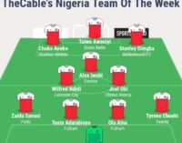 Akpeyi, Awoniyi, Iwobi… TheCable’s team of the week
