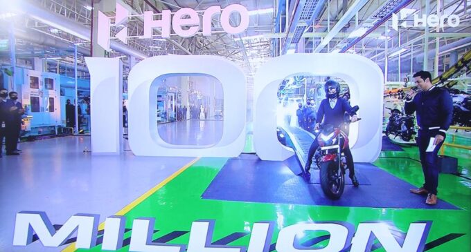 Hero MotoCorp surpasses the monumental 100 million cumulative production milestone
