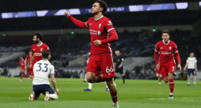 Liverpool beat Tottenham for first EPL win of 2021