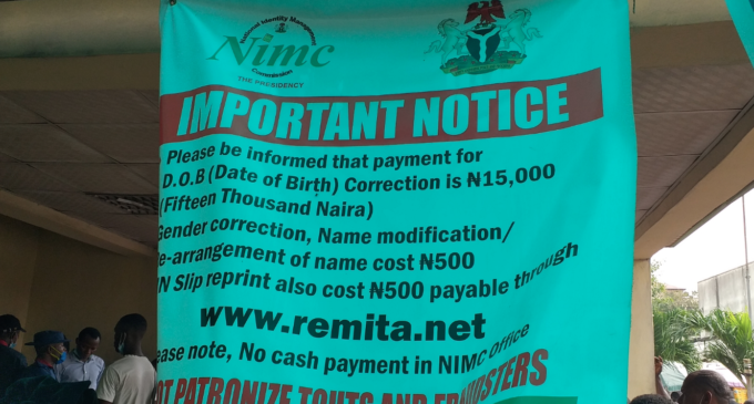 NIMC: Nigerians to pay N15,000 for date of birth modification 