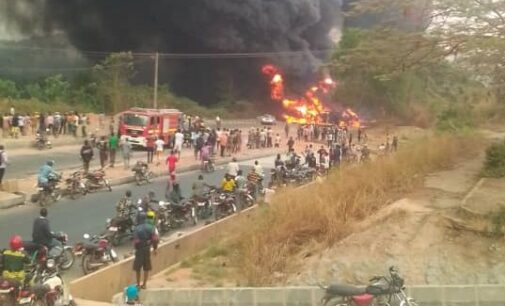 Three dead, several vehicles burnt as tanker explodes in Ogun