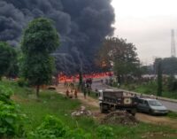 Petrol tanker explodes at Toyota bus stop in Lagos