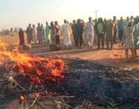 Youths protesting insecurity block highway in Katsina