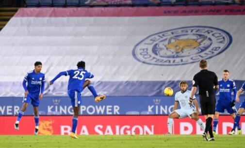 EPL results: Ndidi scores as Leicester defeat Chelsea to go top