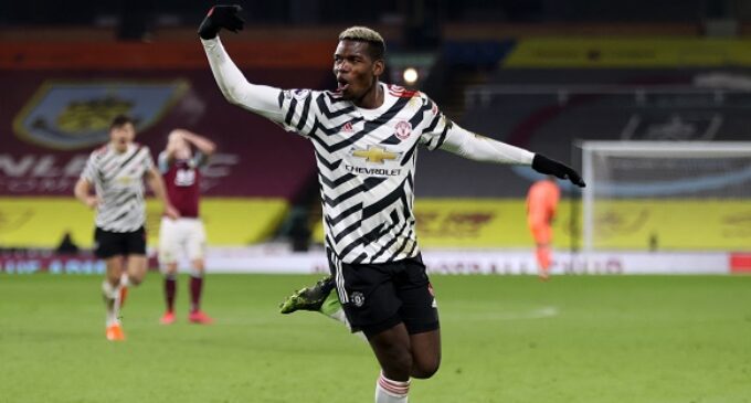 EPL results: Pogba goal sends Man United top ahead of Liverpool clash