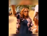 VIDEO: Drama as woman disrupts husband’s secret wedding to another lady in Abia