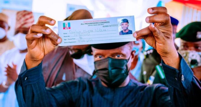 ‘It has 12 digits not 11’ — slip containing Osinbajo’s ‘phone number’ sets Twitter agog