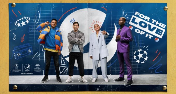 Epic! Pepsi launches new global campaign featuring Messi, Pogba and a UCL theme song by Becky G and Burna Boy