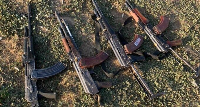 Troops recover AK-47 rifles from bandits in Kaduna