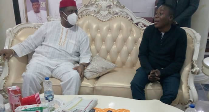 PHOTOS: Fani-Kayode visits Sunday Igboho in Ibadan