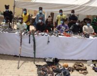 Rifles, POS machines recovered as police arrest 48 suspects for kidnapping, cybercrime