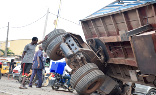 PHOTOS: Aftermath of Lagos railway crossing collision