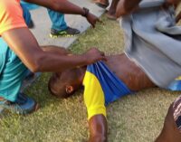 EXCLUSIVE: Nigerian player faints after match — but his team doctor not at the stadium