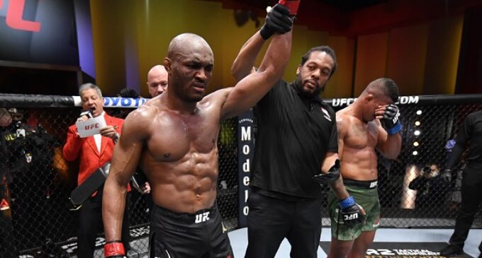 UFC 258: Nigeria’s Kamaru Usman knocks out Gilbert Burns to retain welterweight title