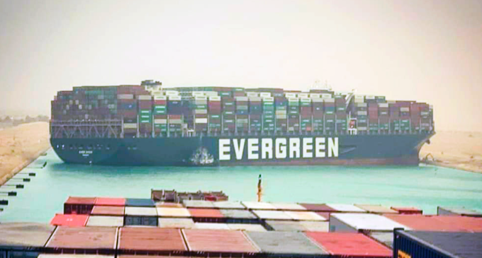 Massive ship stuck at Suez Canal may hinder flow of vessels for ‘days or weeks’