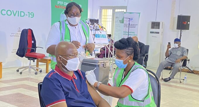 ‘The war is not over’ — SGF warns Nigerians as he receives COVID-19 vaccine