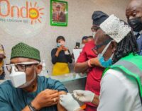 ‘Shun unfounded rumours’ — Akeredolu cautions Ondo residents as he receives vaccine