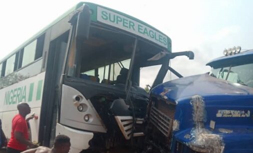 Three hospitalised as Akwa United players, officials survive accident