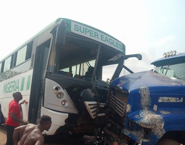 Three hospitalised as Akwa United survive road accident