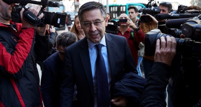 Bartomeu, ex-Barcelona president, arrested as police raid club offices