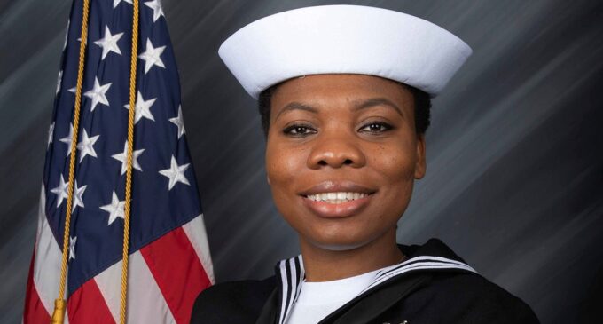 Beauty McGowan, Nigerian serving on US navy ship, receives ‘high-performing sailor’ award