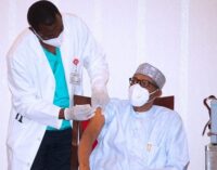 Why did Buhari take his own COVID-19 vaccine on the right arm?