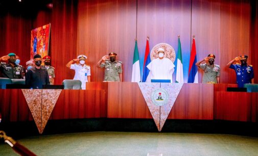 ‘You have few weeks to secure the country’ — Buhari gives marching orders to service chiefs