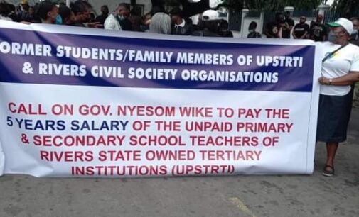 CSOs give Wike two weeks ultimatum to pay five years salary arrears of teachers
