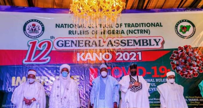 Traditional rulers to politicians: Have confidence in us… we’ll help stabilise Nigeria
